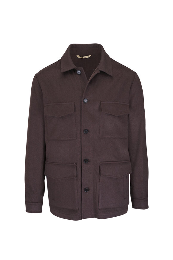 Maurizio Baldassari Safari Brown Cashmere Jacket - view 1