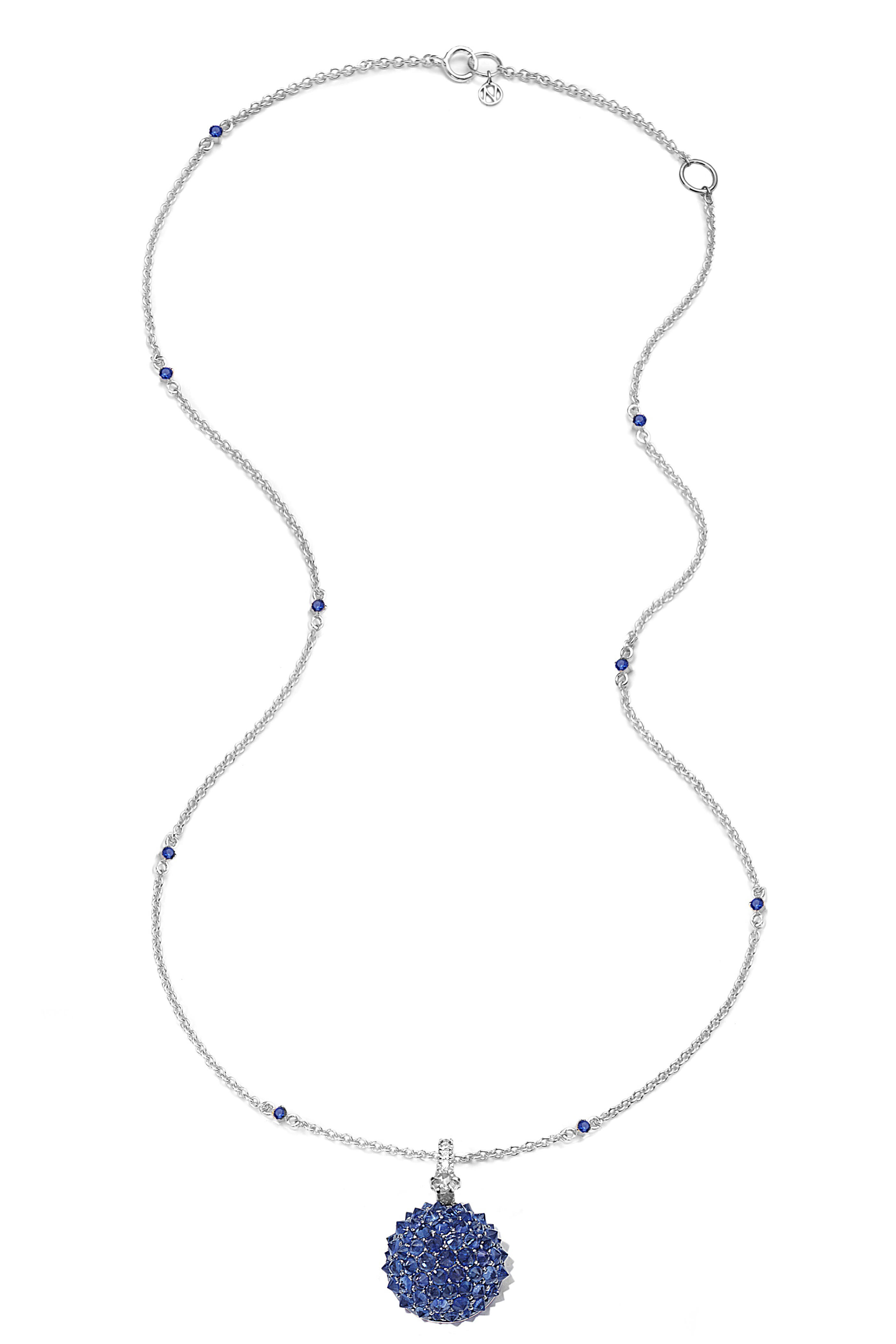 Nam Cho - 18k White Gold Ball Half Detachable Pendant