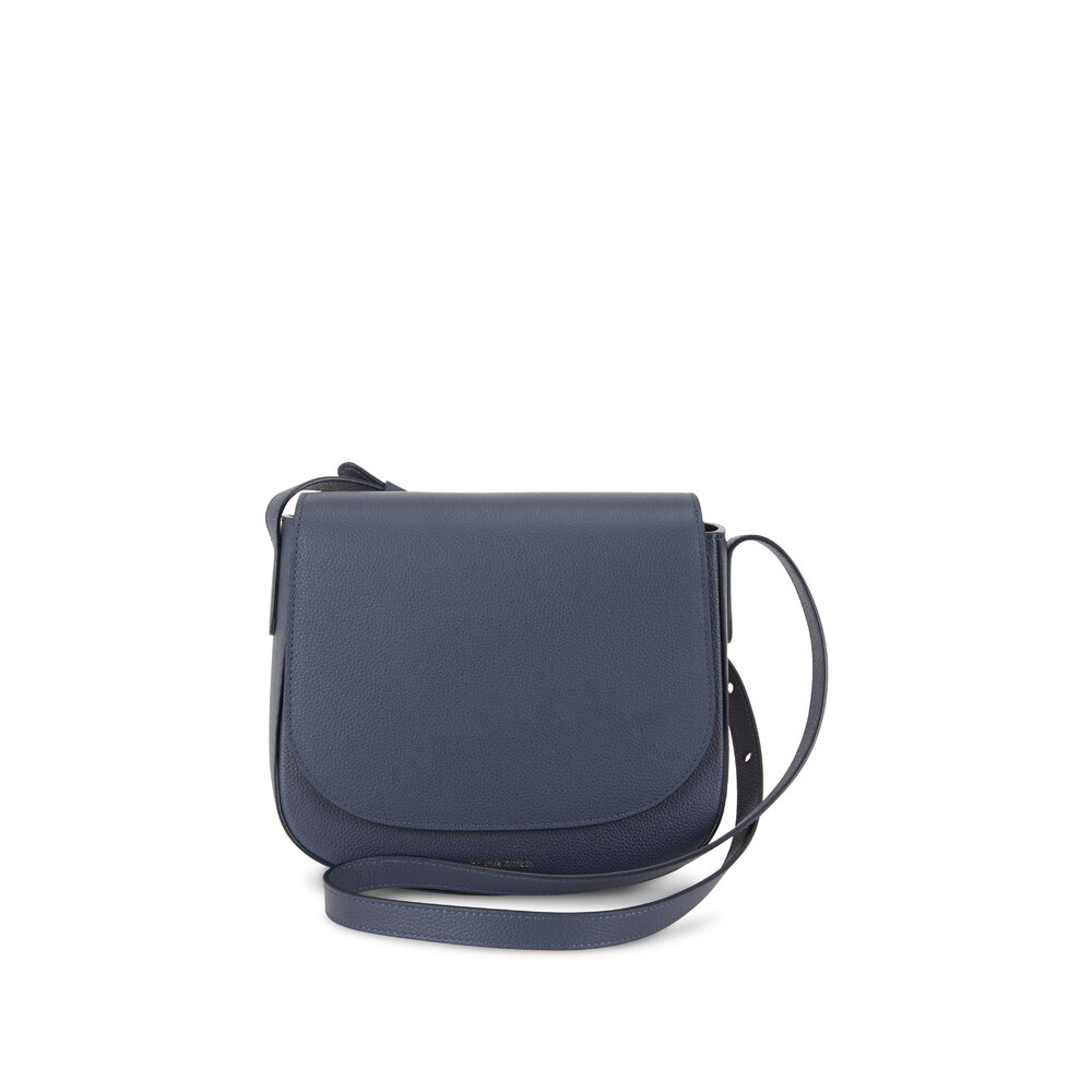 LG Navy Blue Leather Crossbody Sac Small Handbag — MUSEUM OUTLETS