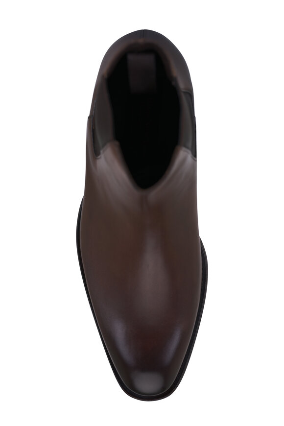 To Boot New York Erickson Dark Brown Leather Chelsea Boot - view 3