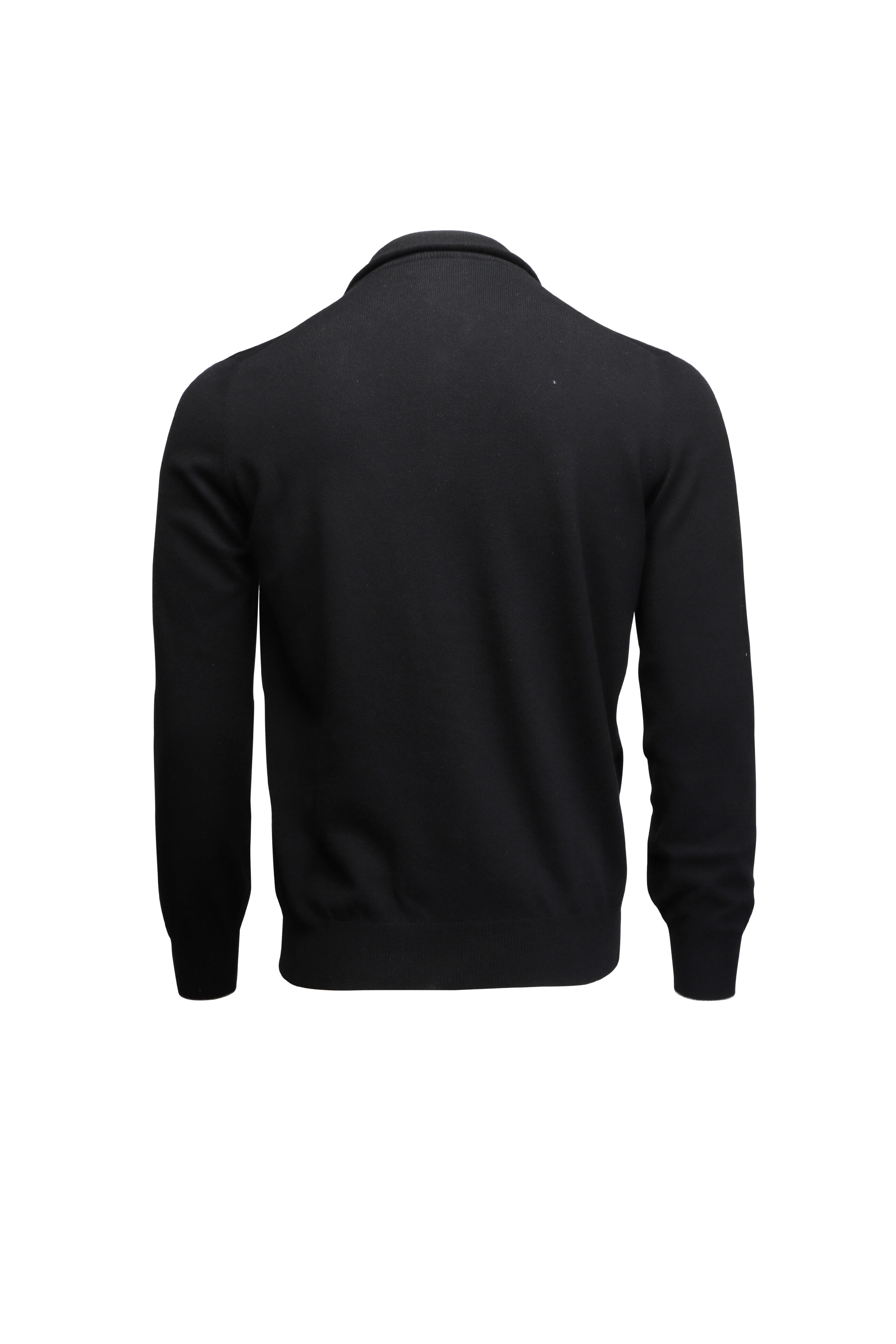 Brunello Cucinelli - Black Cashmere Quarter Zip Sweater