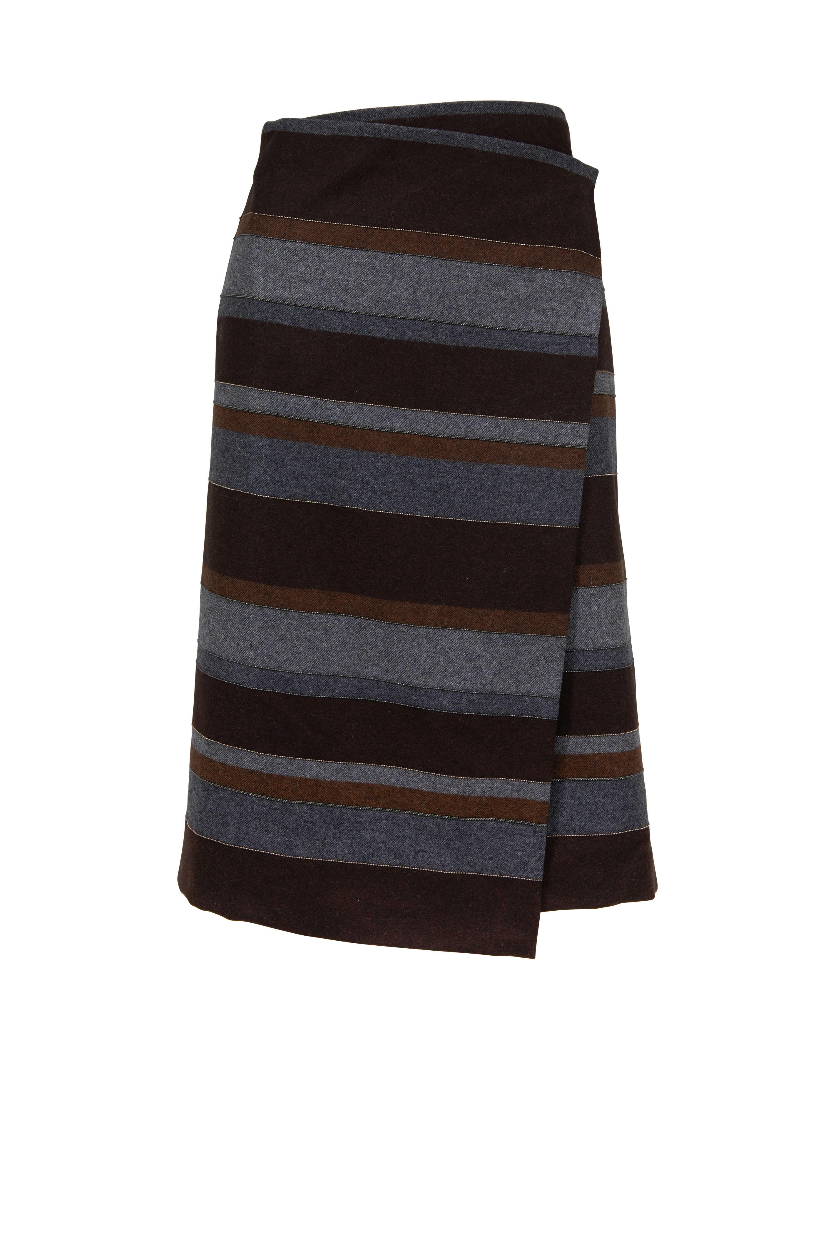 【関税&送料込】Brunello Cucinelli Long Wrap Skirt Brunello Cucinelli Wrap Skirt スカート 通販 | italist