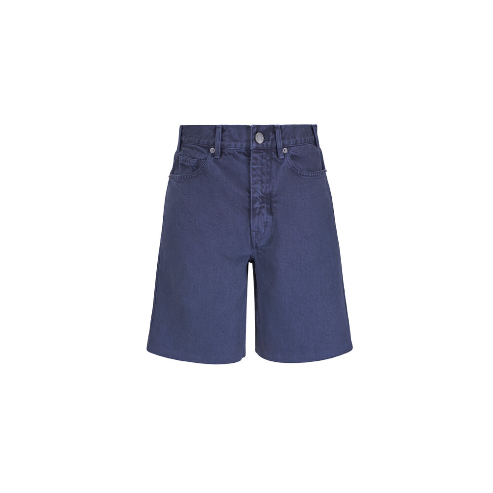 Nili Lotan - Russel Admiral Blue Denim Shorts | Mitchell Stores
