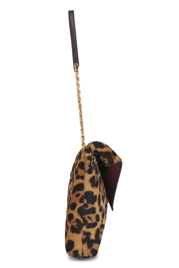 Saint Laurent Manto Natural Ponyhair Chain Pouch - view 4