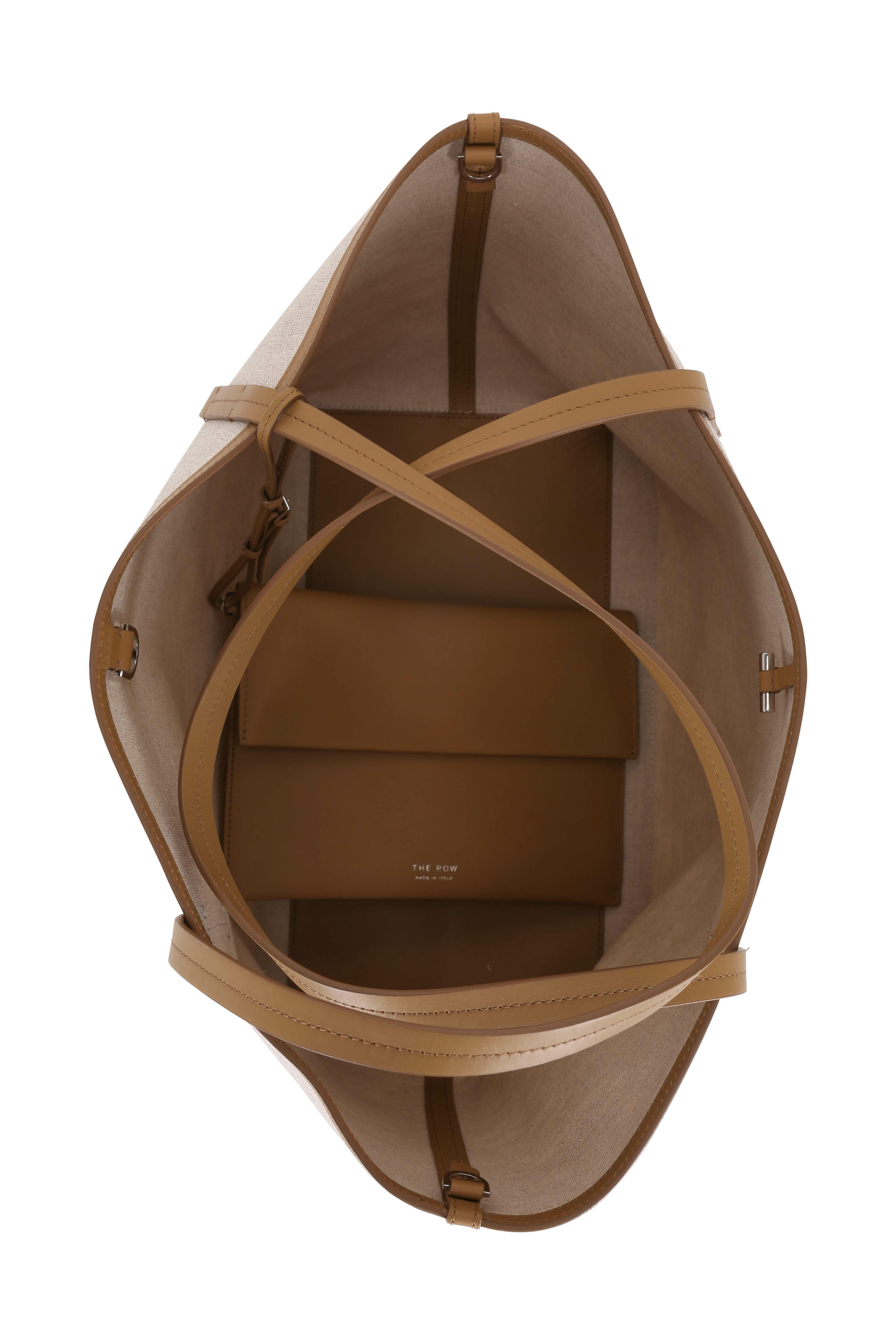 The Row - Natural & Brandy Canvas Park Tote