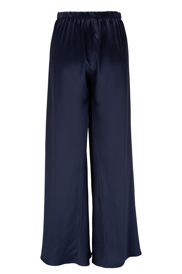 Peter Cohen - Chute Marine Blue Silk Pant 