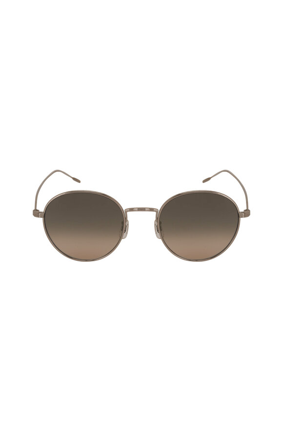 Oliver Peoples - Ades Silver & Shale Gradient Sunglasses