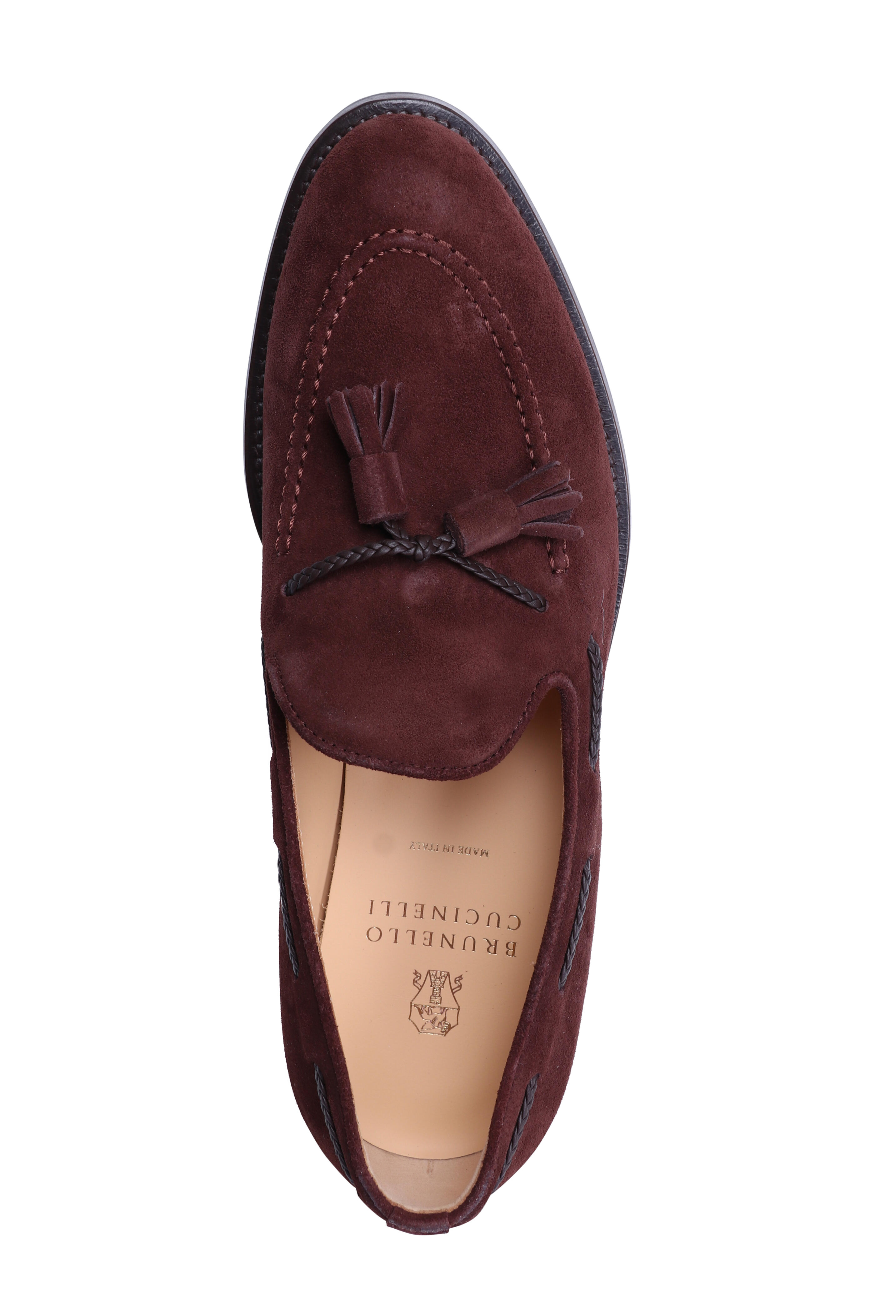 Brunello Cucinelli - Brown Suede Tassel Loafer