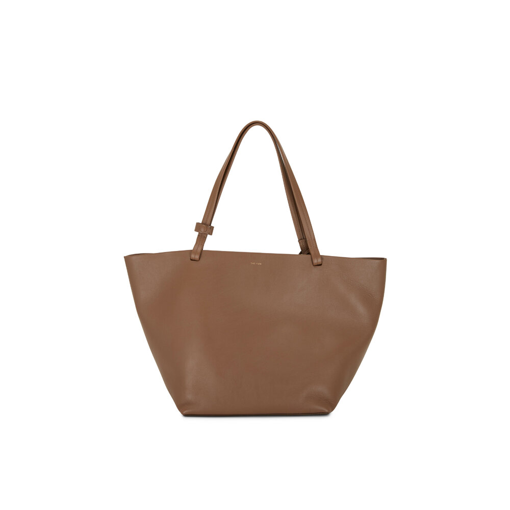 The Row - Park Tote Three Mink Smooth Leather Tote