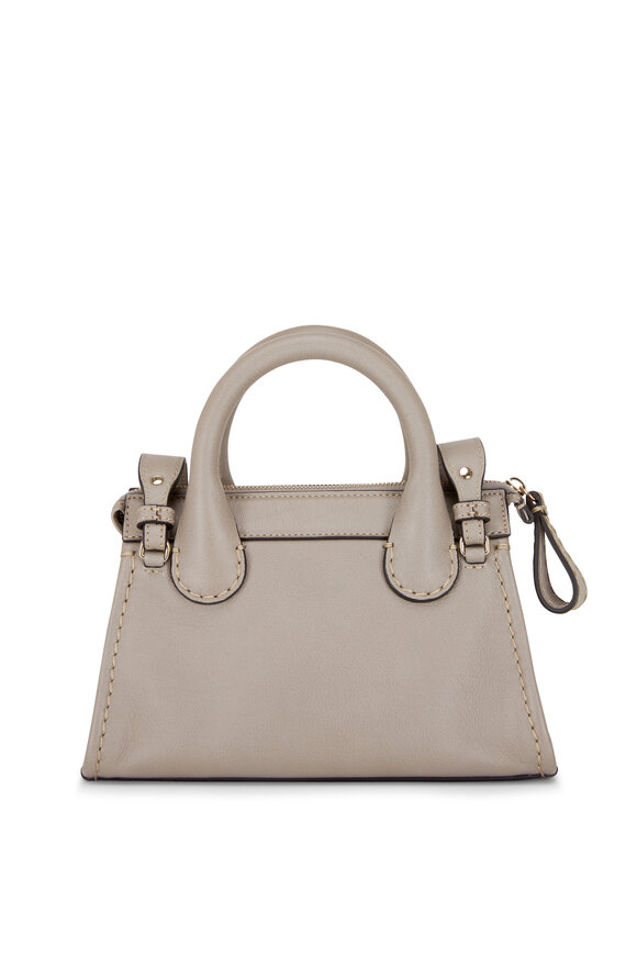 Chloé - Edith Cashmere Gray Small Top Handle Bag