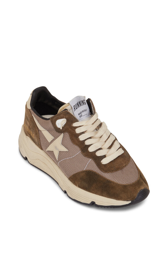 Golden Goose - Running Olive Green & Cream Sneaker