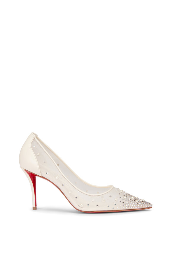 Christian Louboutin Miss Z Degrastrass White Pump, 80mm - view 2