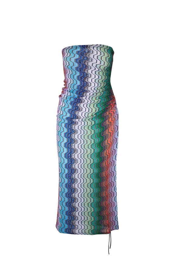 Missoni Multicolor Strapless Maxi Dress - view 1