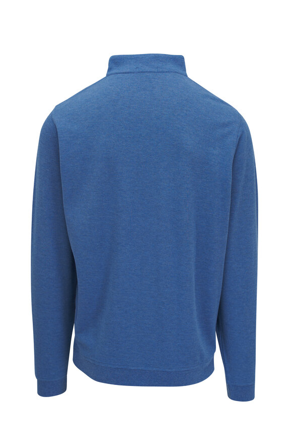 Peter Millar - Crown Comfort Blue Quarter Zip Pullover