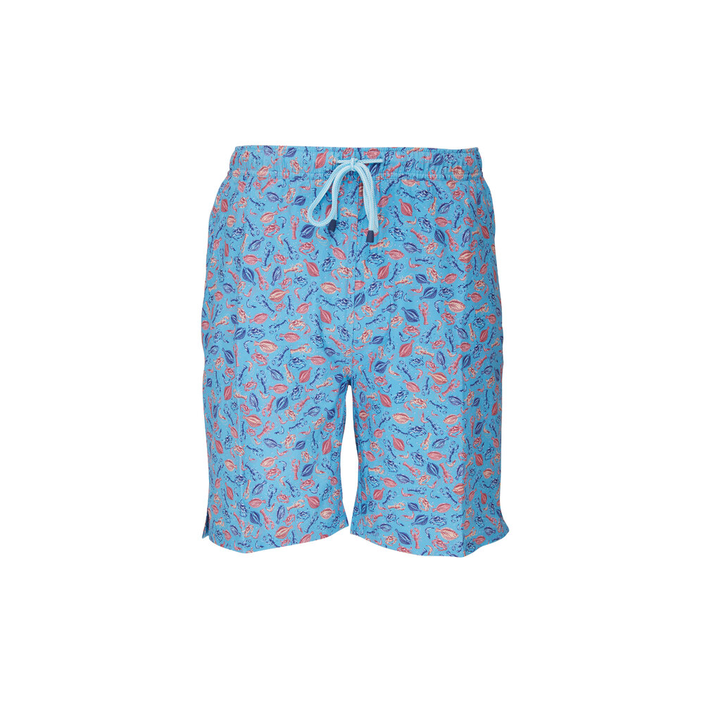 Peter Millar - Island Blue Bottom Feeders Swim Trunks