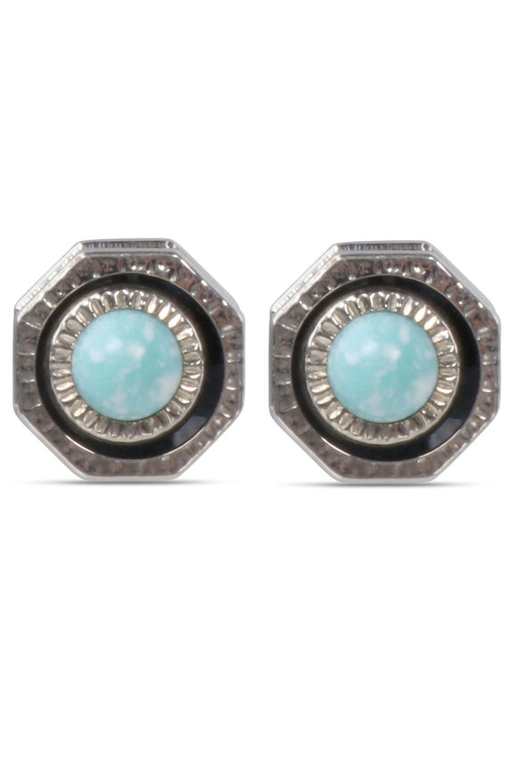TATEOSSIAN　カフス　No.1141 Tateossian - Tiger Eye Brown Rectangle Cuff Links