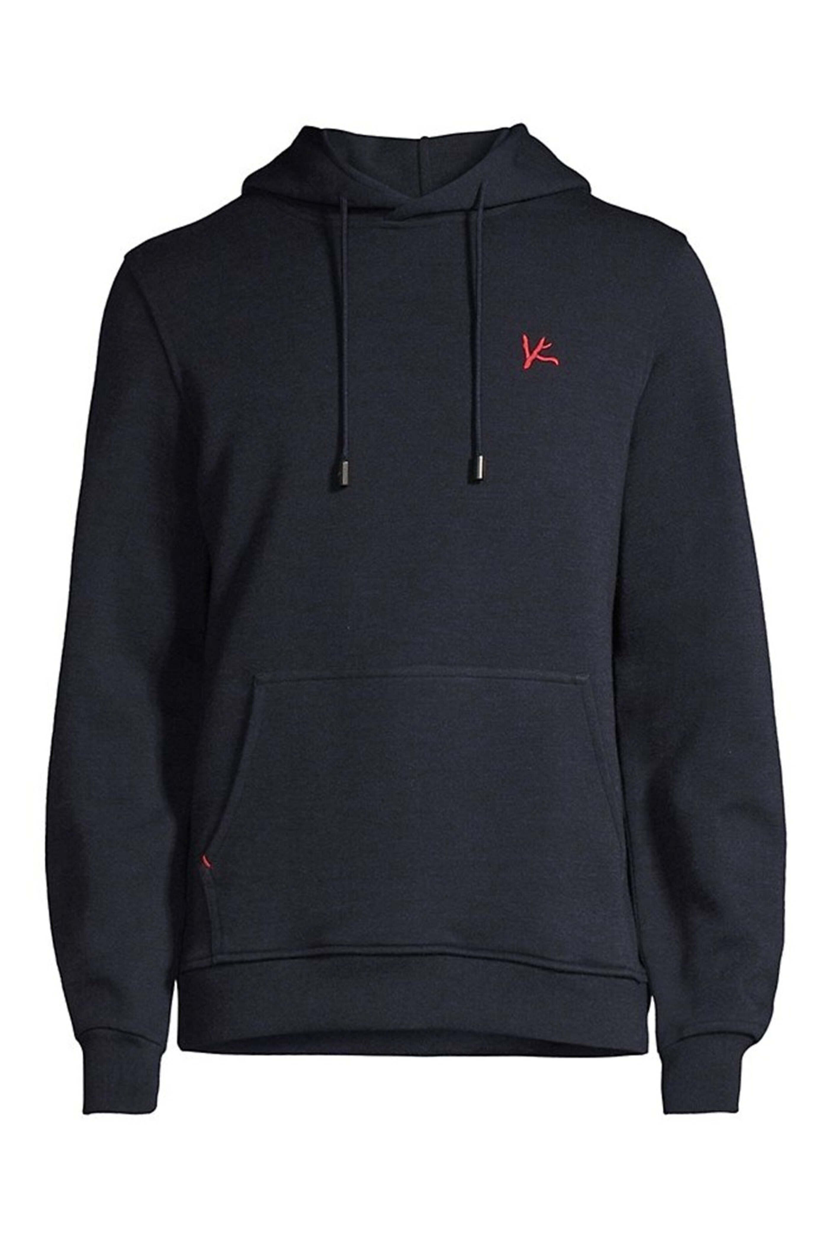 Isaia - Navy Wool Blend Hoodie