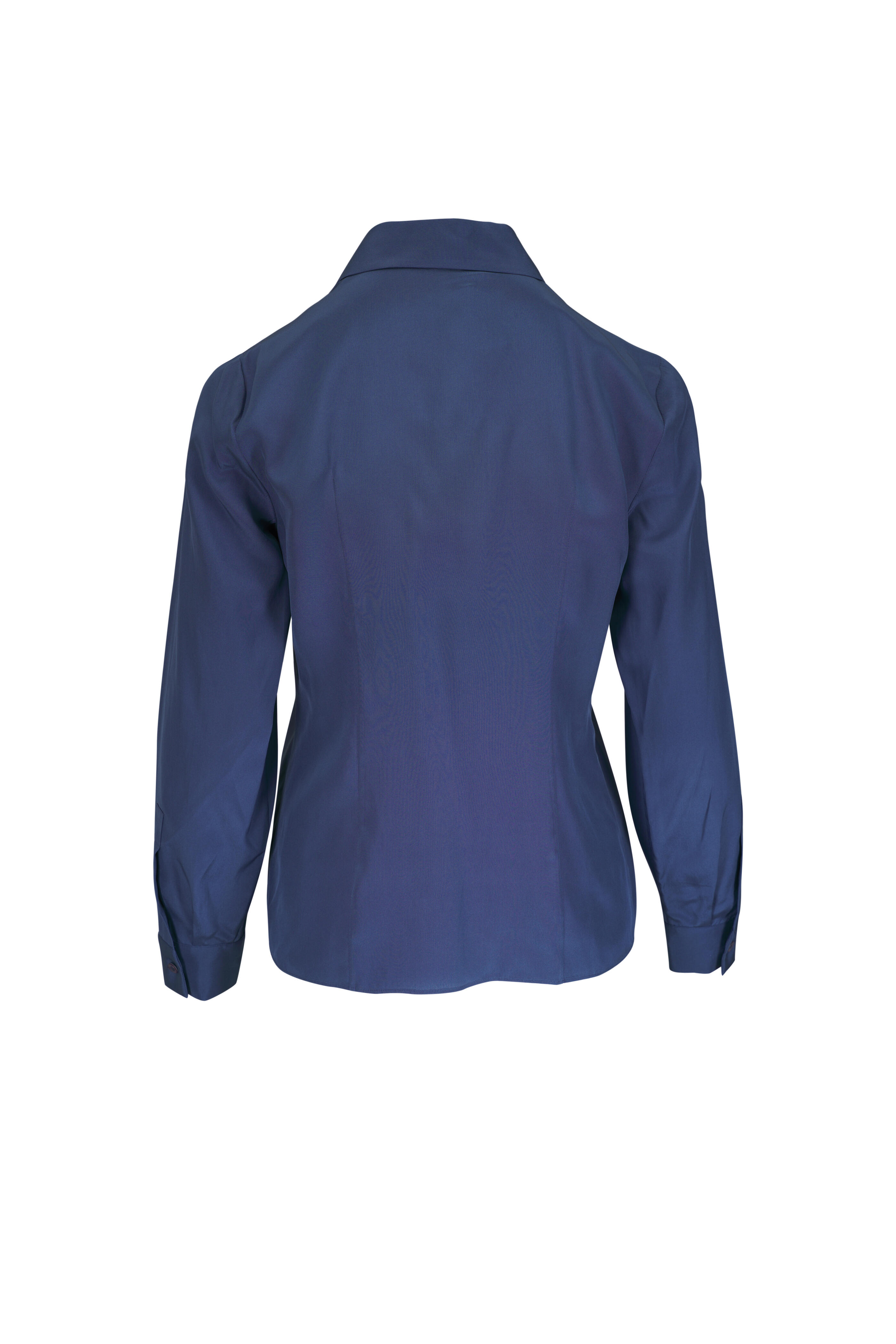 Michael Kors Collection - Hansen Steel Blue Button Up Shirt