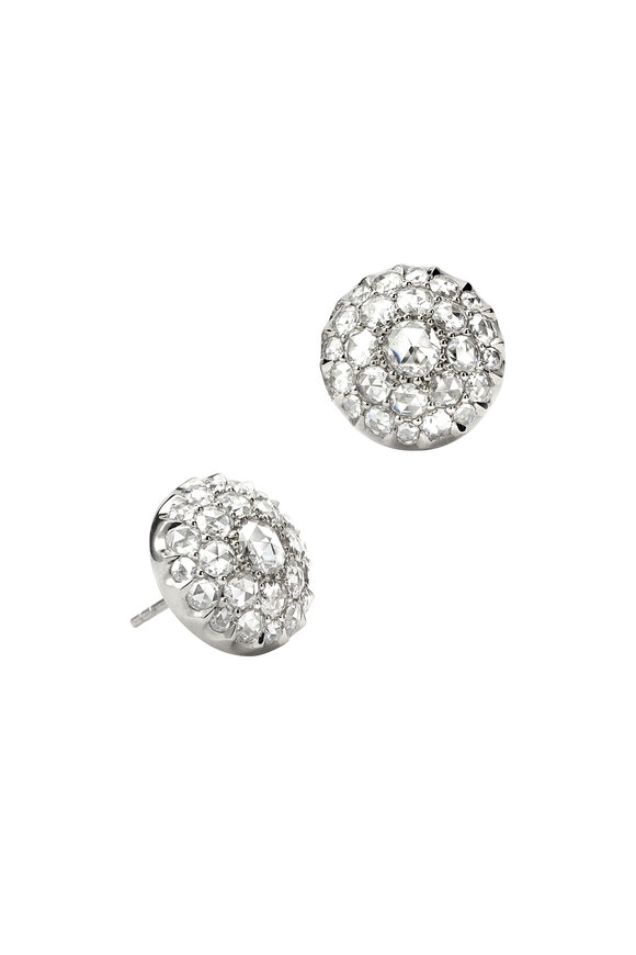 Nam Cho - Platinum & Diamond Flower Studs