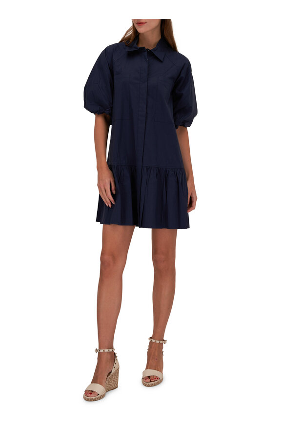 Jonathan Simkhai - Crissy Midnight Cotton Poplin Shirtdress