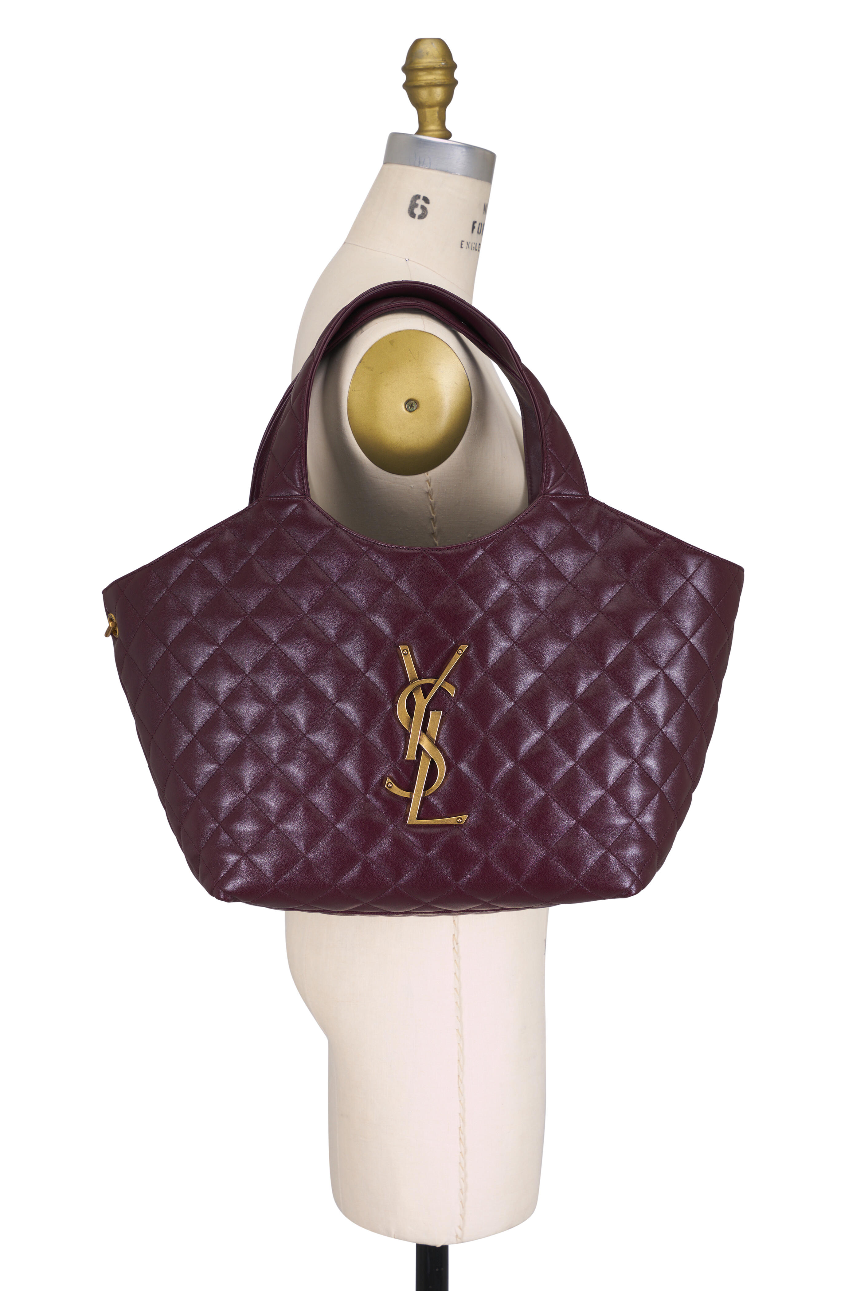 Saint Laurent - Medium Icare Rouge Quilted Leather Shopping Tote