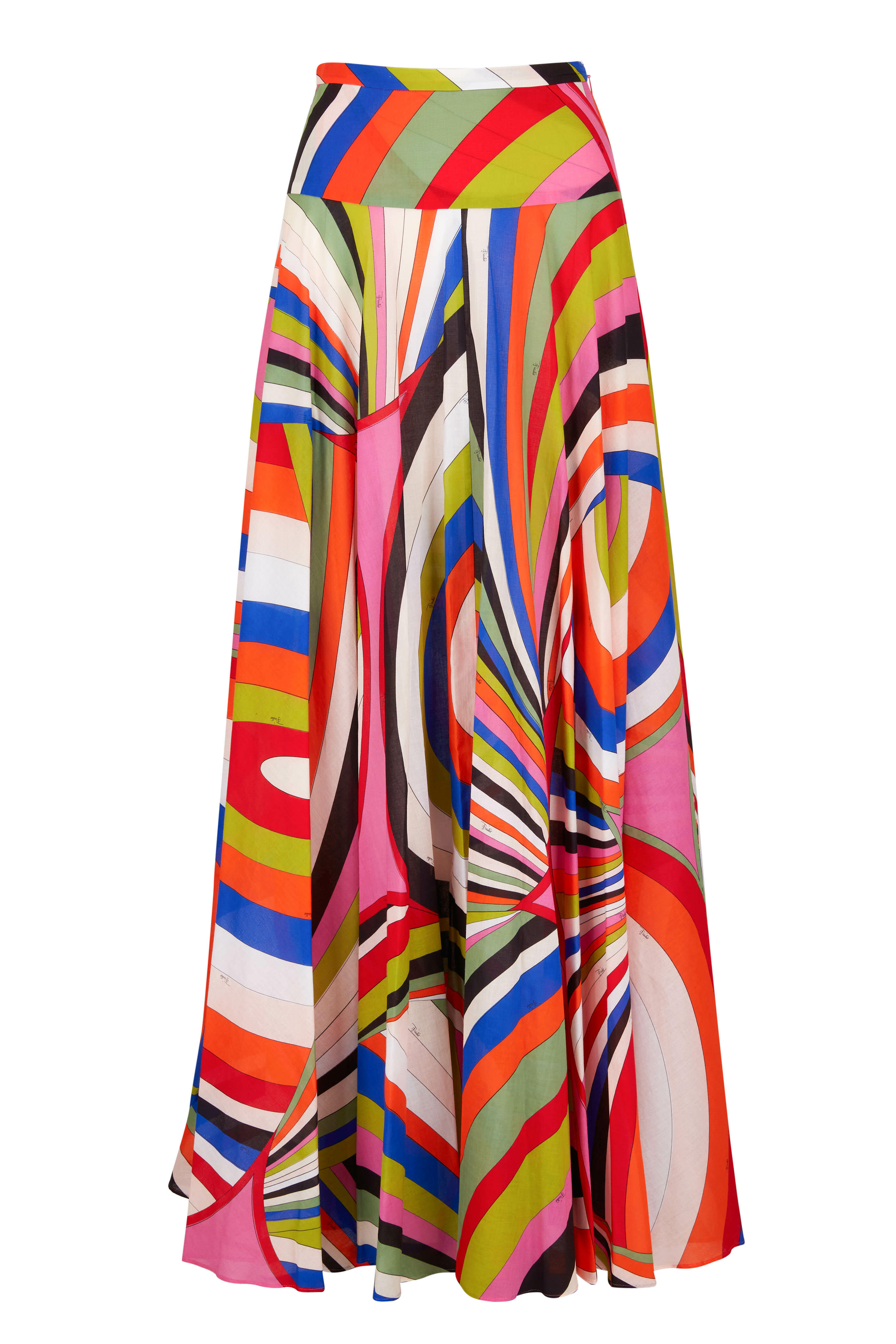Pucci - Iride Print Cotton Maxi Skirt | Mitchell Stores