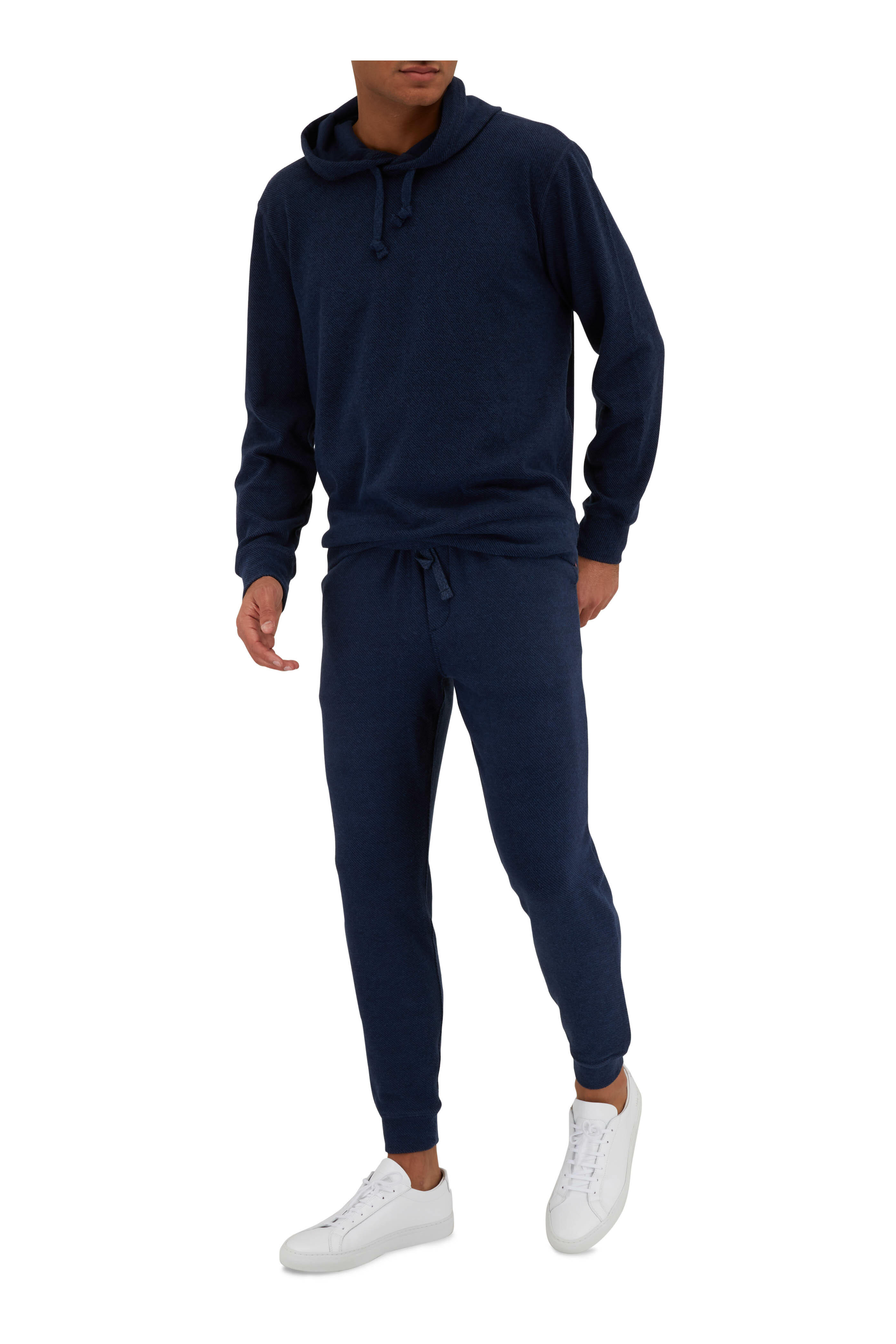 Faherty Brand - Legend Navy Twill Hoodie