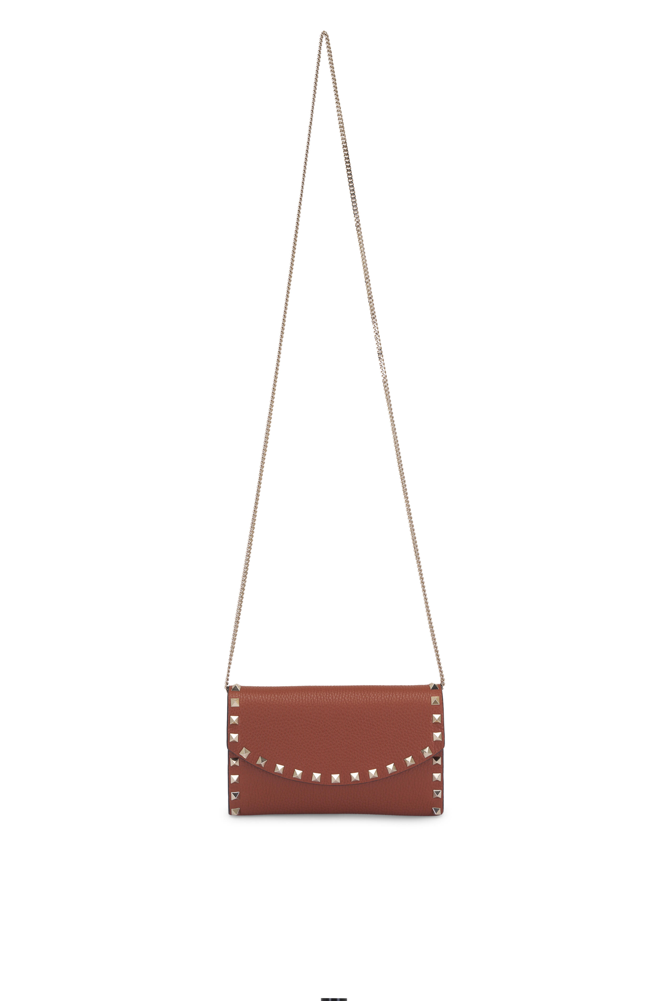 Valentino Garavani - Selleria Rockstud Leather Chain Wallet