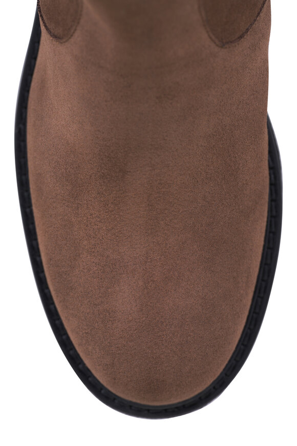 Aquatalia Eloise Taupe Suede Shearling Lined Boot - view 5