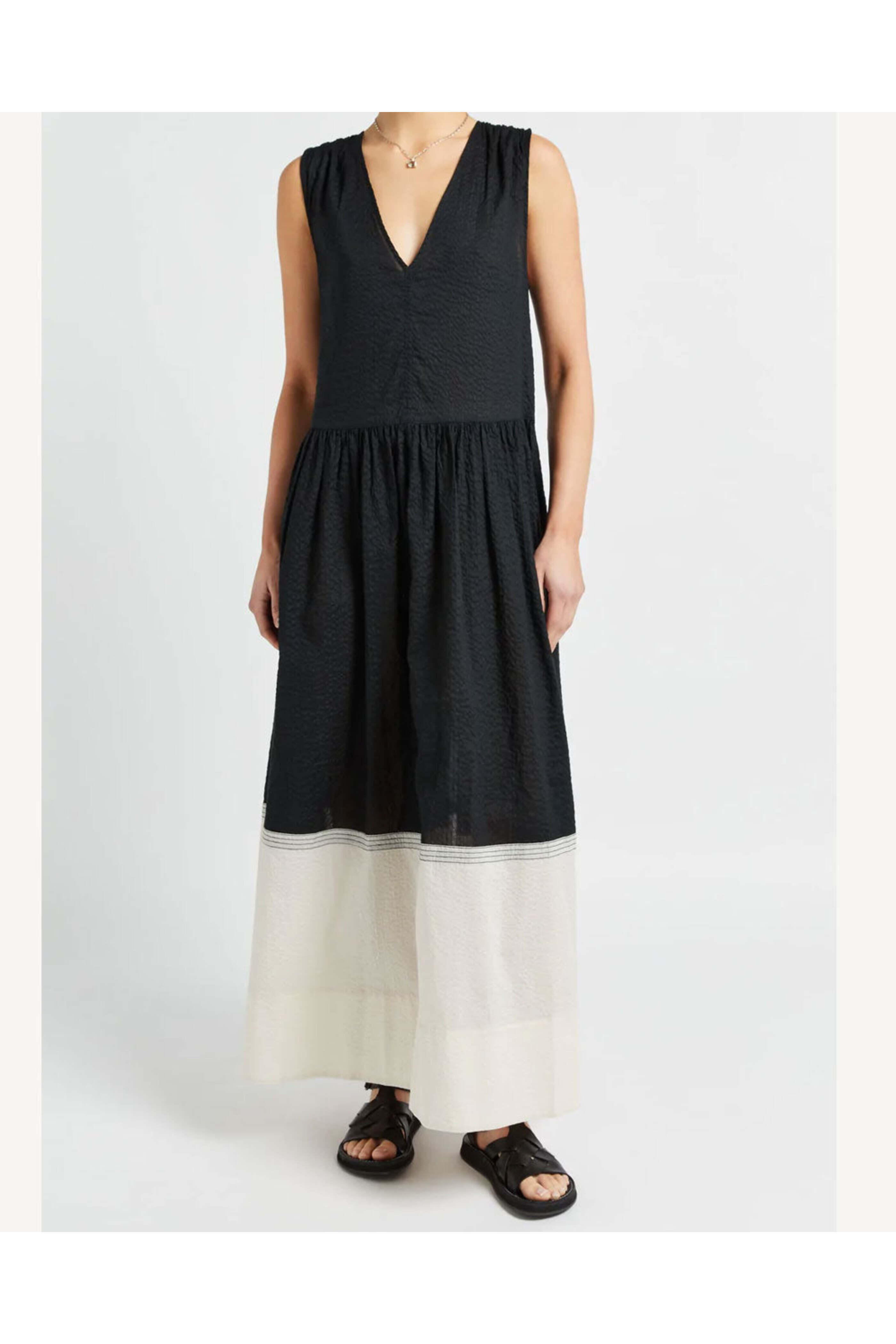 gina midi dress Gina V-Neck Midi Dress I M SHE, LLC