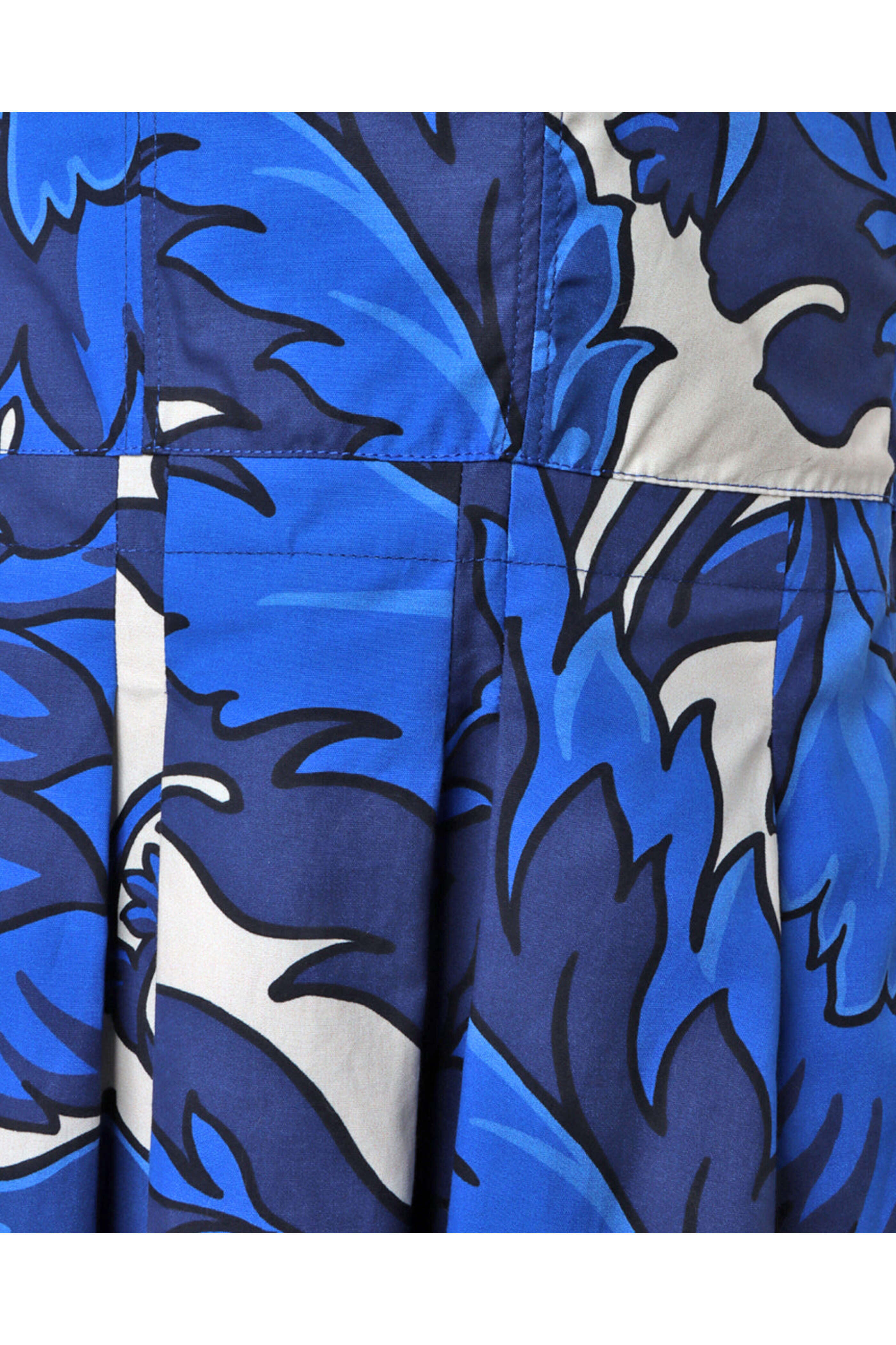 Etro - Blue Printed Bustier Midi Dress | Mitchell Stores