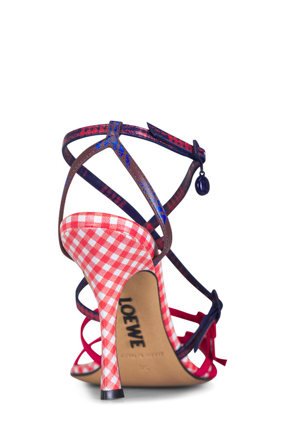 Loewe New Comic Cosima Leather Sandal, 90mm - view 3