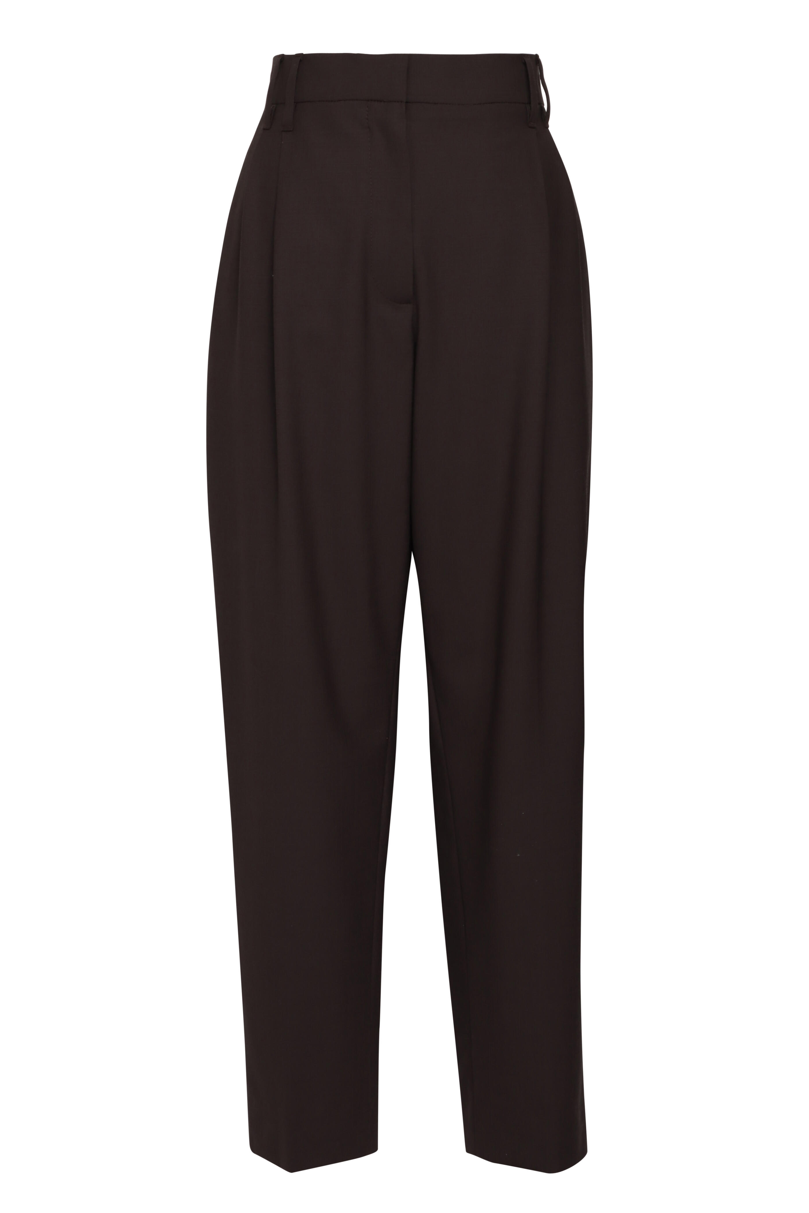 Brunello Cucinelli - Brown Tropical Luxury Pleated Pant