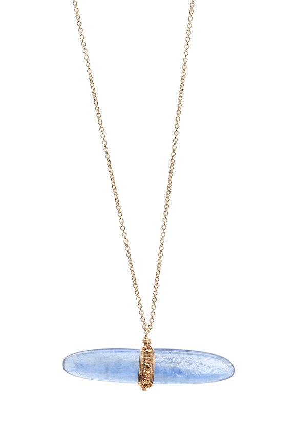 Dana Kellin - 14K Yellow Gold Kyanite Pendant Necklace