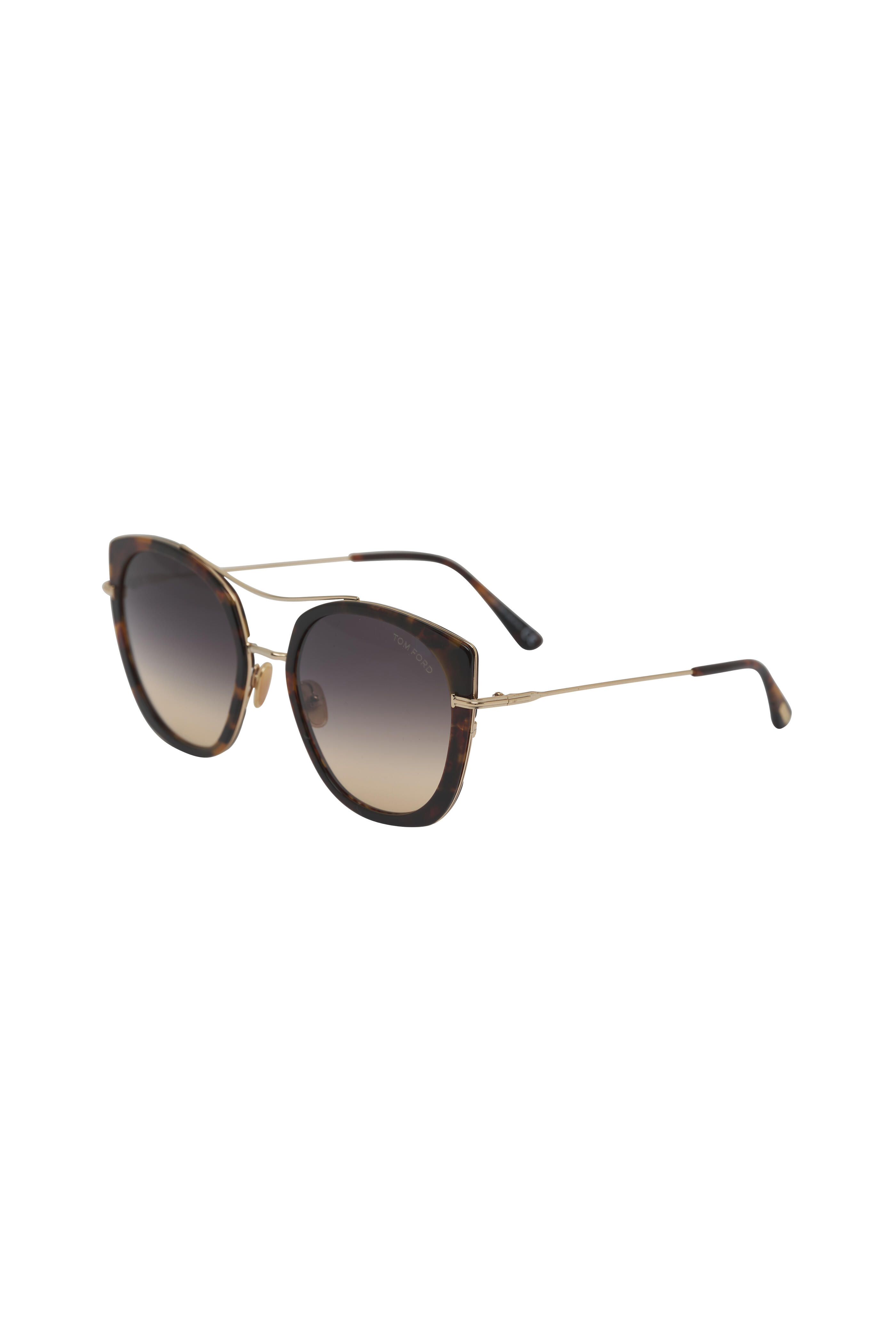 Tom Ford Eyewear - Joey Dark Havana & Gold Sunglasses