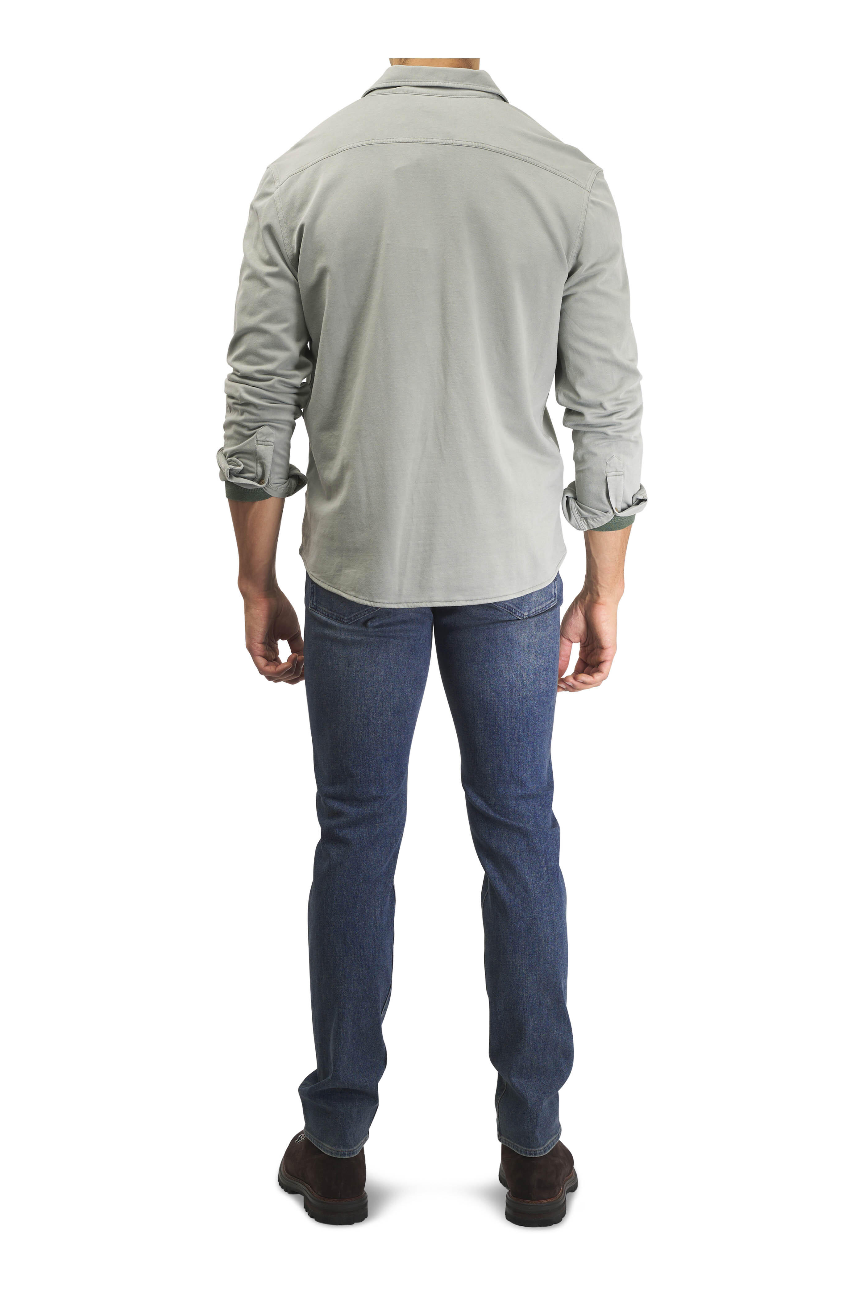 Faherty Brand - Coastal Sage Field Knit Utility Shirt