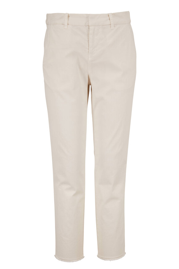 Nili Lotan - Montauk Eggshell Straight Leg Crop Pant