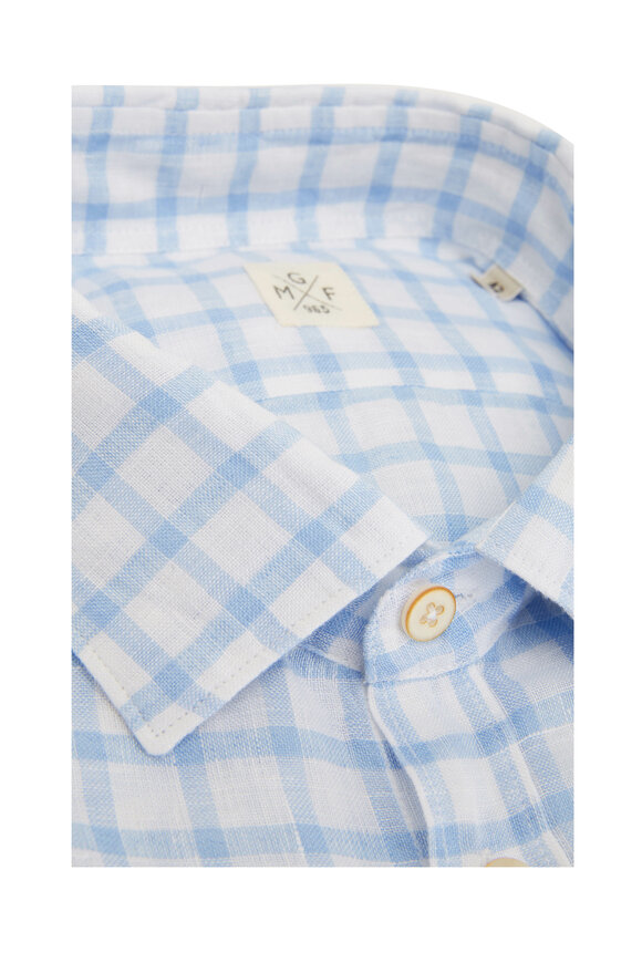 GMF - Blue Check Linen Sport Shirt 