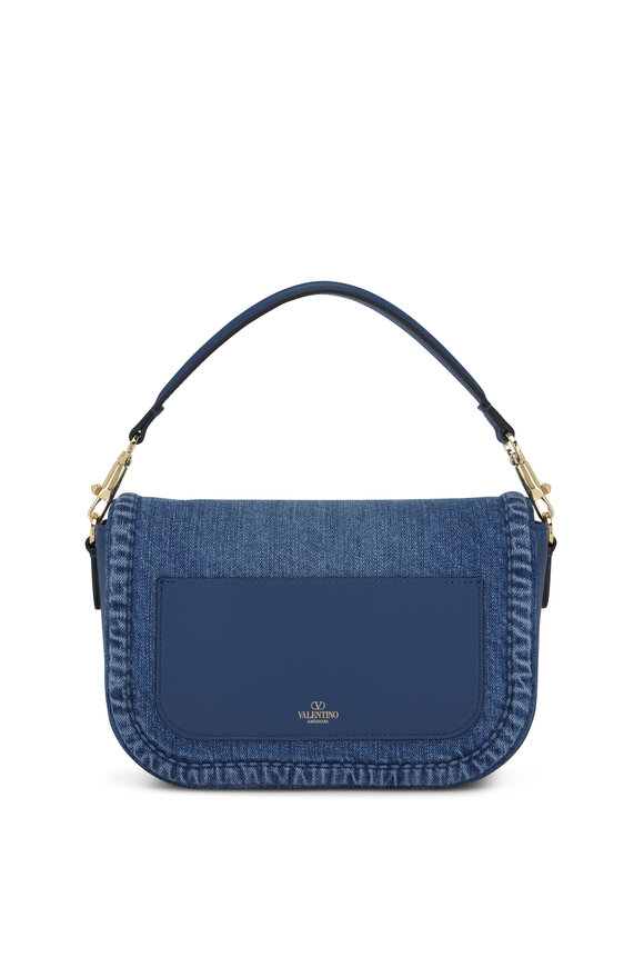 Valentino Garavani - Alltime Avio Denim VLogo Shoulder Bag 