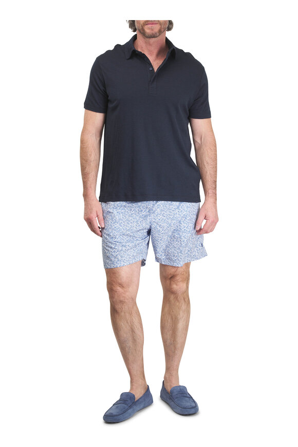Paul & Shark Navy Extra Soft Interlock Polo - view 2