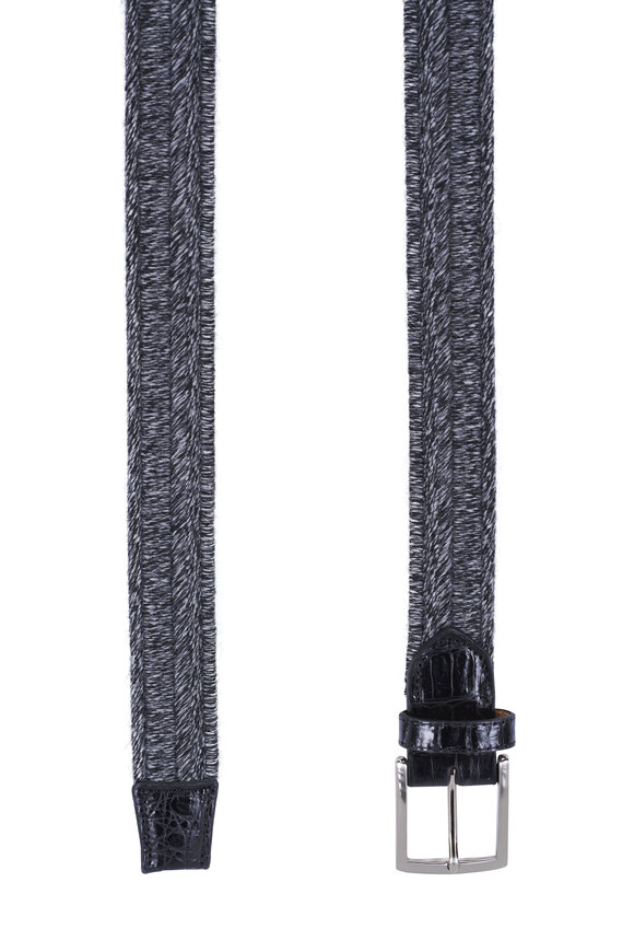 W Kleinberg - Earl Gray Woven Belt