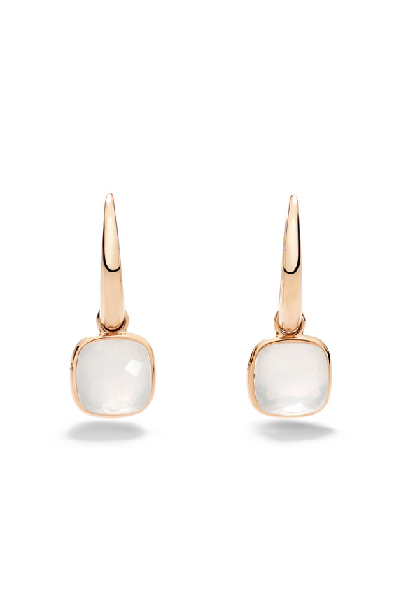 Pomellato 18k Rose Gold Nudo Mini Quartz Earring