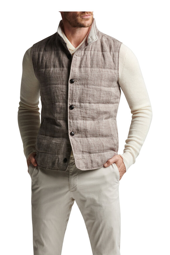 Peter Millar - Journeyman Argil Plaid Linen Vest