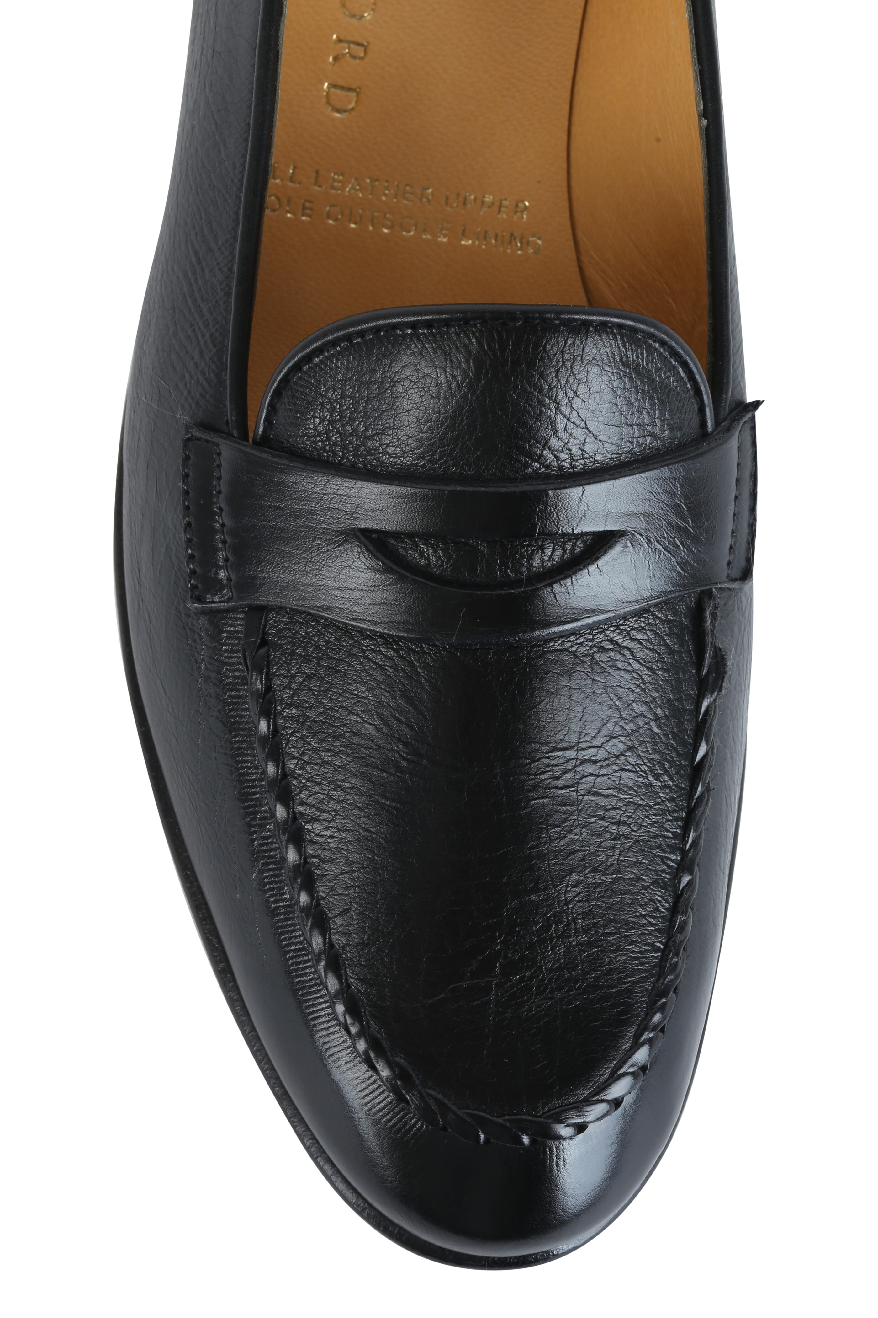 Gravati - Black Leather Penny Loafer | Mitchell Stores display picture 1