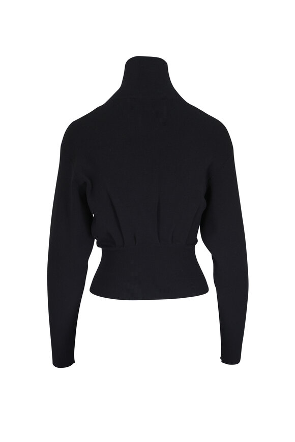 Lanvin Black Draped Sweater - view 5