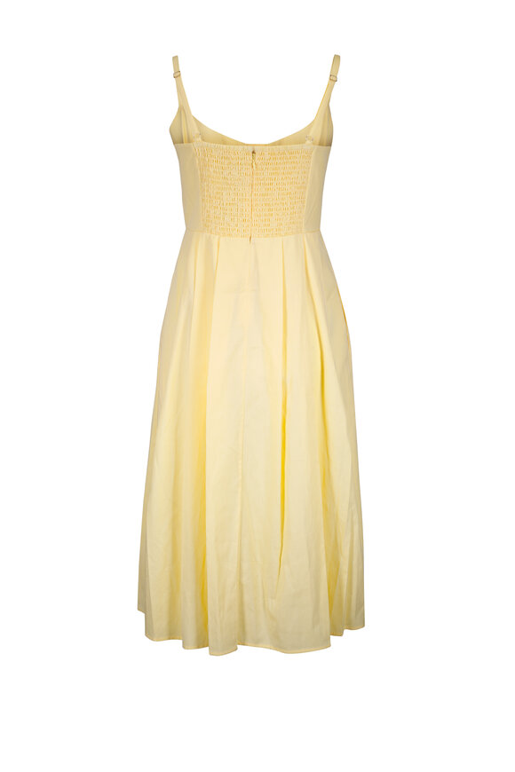 L'Agence Reanne Lemon Sorbet Midi Dress - view 3