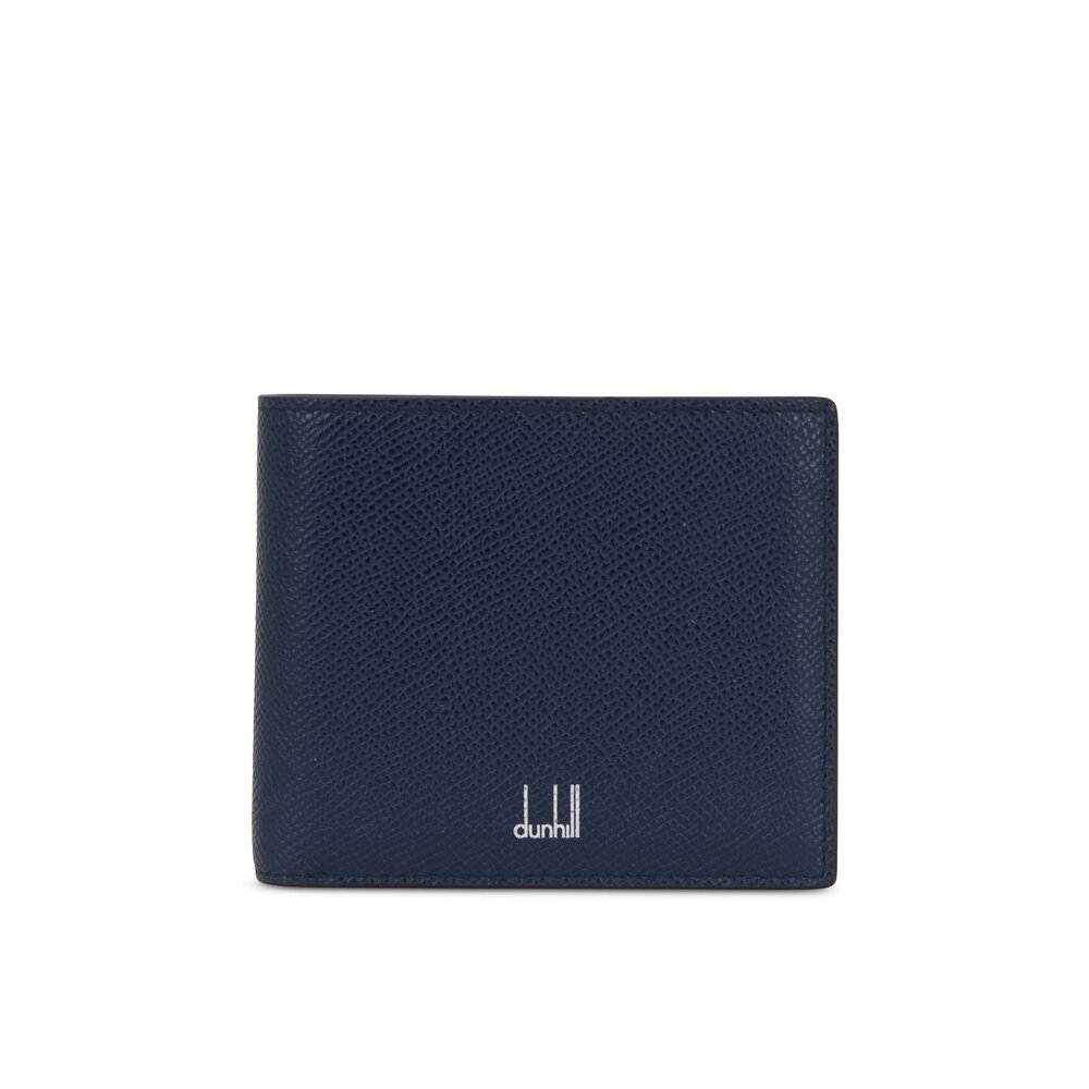 Dunhill - Cadogan Navy Blue Grained Leather Billfold Wallet