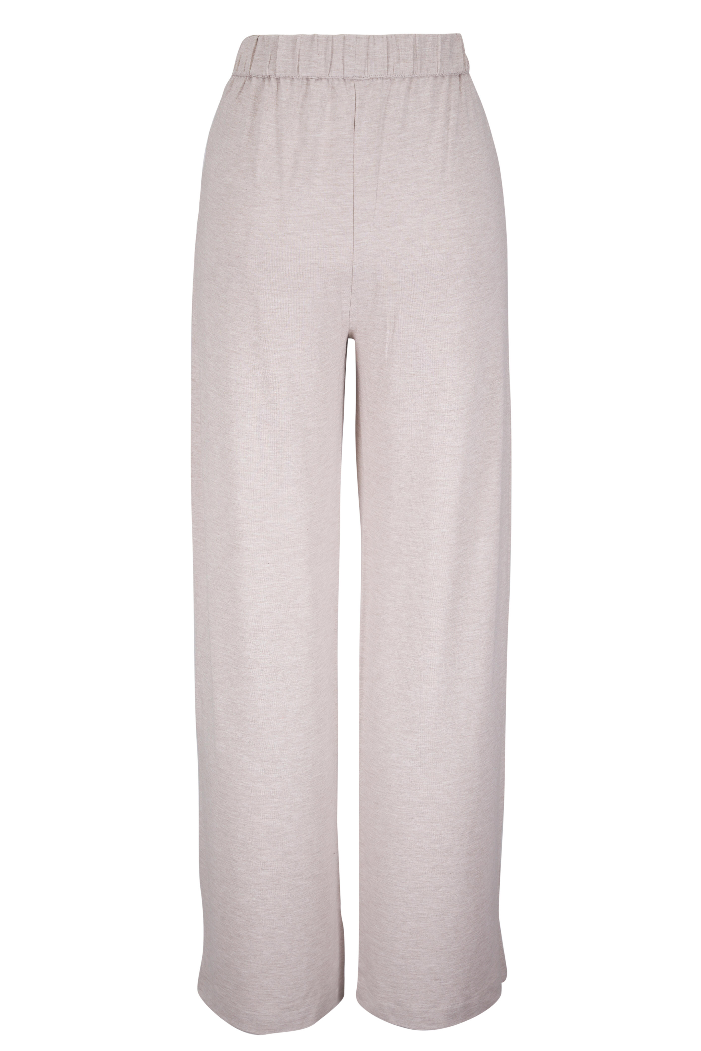 Majestic - French Terry Ecru Wide Leg Pant