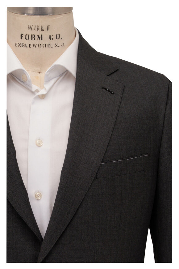 Brioni - Dark Gray Wool Suit