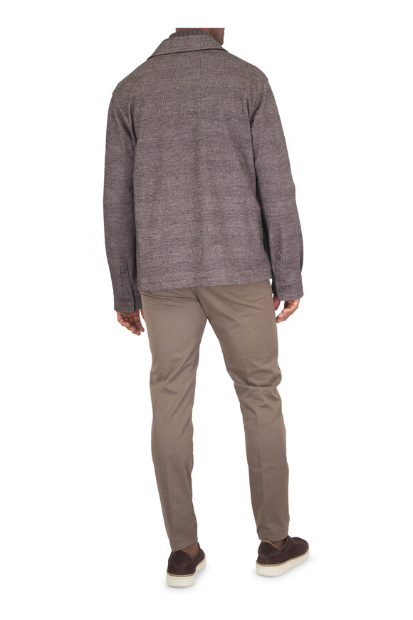 Gran Sasso Vintage Brown Quarter Zip Sweater - view 3